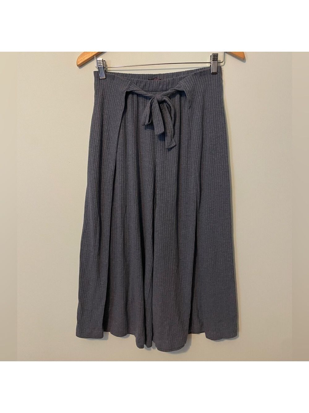 Betsey Johnson Performance Wear Tie Front Lounge Pants Size Small Blue